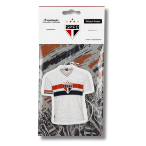 Aromatizador Automotivo São Paulo FC Camisa Branca – Fragrância Midnight Breeze