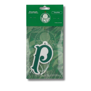 Aromatizador Automotivo Palmeiras Letra “P” – Fragrância Deep Blue