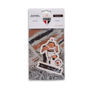 Aromatizador Automotivo São Paulo FC Mascote Masculino – Fragrância Bubble Gum