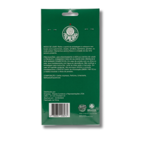 Aromatizador Automotivo Palmeiras Camisa – Fragrância Zero Mile