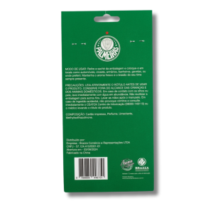 Aromatizador Automotivo Palmeiras Mascote Feminina – Fragrância Fresh Island
