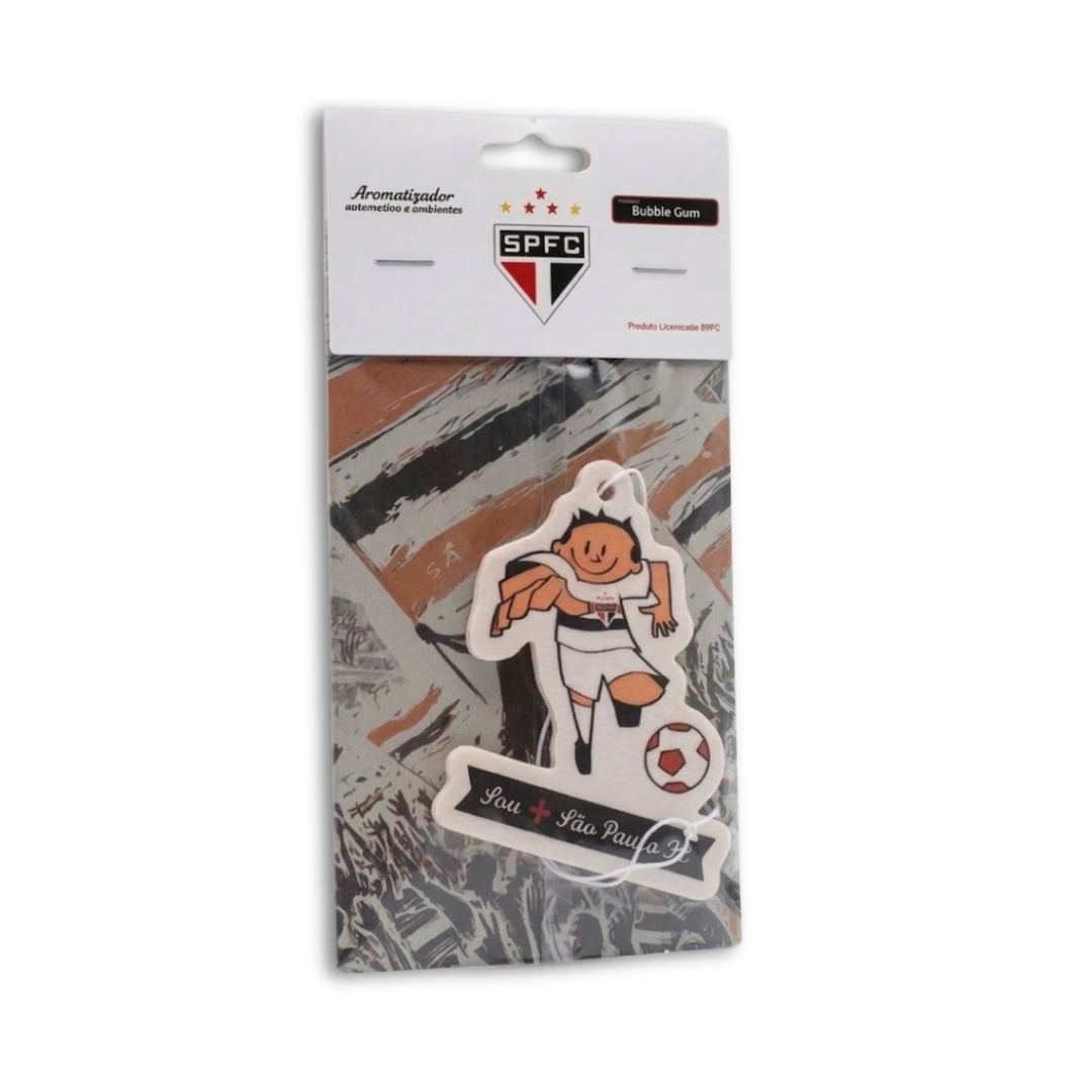 Aromatizador Automotivo São Paulo FC Mascote Masculino – Fragrância Bubble Gum - Imagem 2